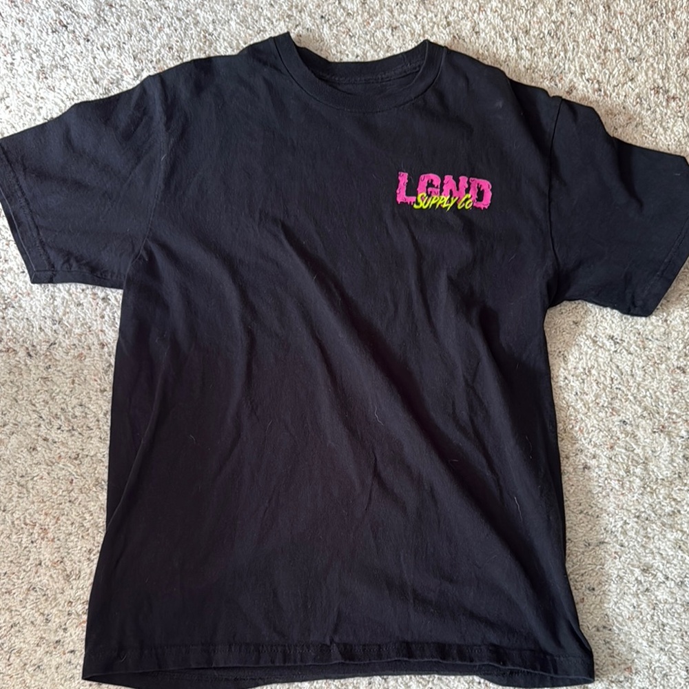 Black T-Shirt with Colorful Logo